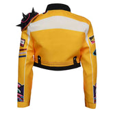Kids Children KPop Demon Hunters (2025) Rumi Yellow Jacket Coat Only Outfits Cosplay Costume